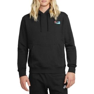 Nike Fb8439 Felpa Con Cappuccio Club Patch Sport Style Uomo