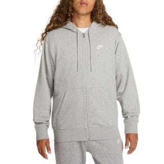 Nike Fn3884 Felpa Fz C/capp Mini Logo Garzata Sport Style Uomo