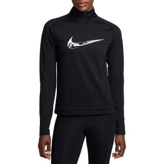 Nike Fv6387 Maglia Manica Lunga 1/2 Zip Dri-fit Swoosh Hbr Donna Abbigliamento Running Donna