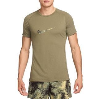 Nike Fz0734 T-shirt Dri-fit Camo Flex Rep Abbigliamento Training E Palestra Uomo