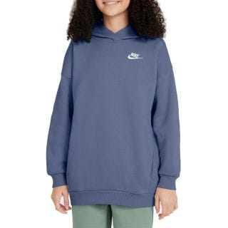 Nike Fz5579 Felpa Con Cappuccio Club Oversize Bambina Abbigliamento Bambino Junior