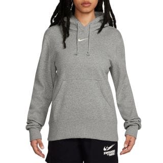 Nike Hf6839 Felpa C/capp Phnx Mini Logo Felpata Donna Sport Style Donna