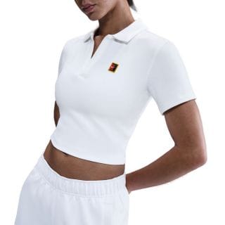 Nike Hj8992 Polo Smanicata Court Crop Donna Abbigliamento Tennis Donna