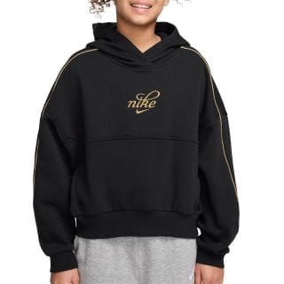 Nike Hv0422 Felpa C/capp Nsw Club Bxygx Shine Bambina Abbigliamento Bambino Junior