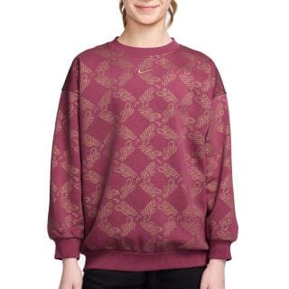 Nike Hv0430 Felpa Girocollo Club Shike Bambina Abbigliamento Bambino Junior