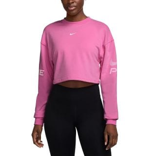 Nike Hv3591 Maglia Nike Pro Dri-fit French Terry Donna Abbigliamento Training E Palestra Donna
