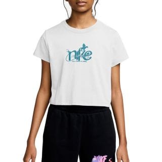 Nike Ii9944 T-shirt Mod Crop Fly Bambina Abbigliamento Bambino Junior