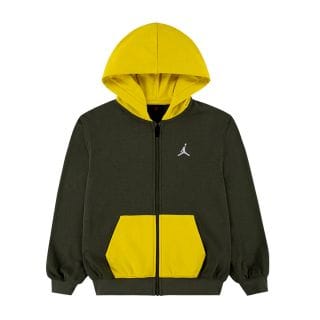 Nike Jordan 95f120 Felpa Con Cappuccio Full Zip Brooklin Ft Bambino Abbigliamento Bambino Junior