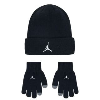 Nike Jordan 9a0836 Set Essentials Beanie+ Guanti Bambino Abbigliamento Bambino Junior