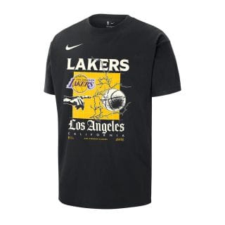 Nike Jordan Fq6105 T-shirt Mx90 Lakers Abbigliamento Basket Uomo