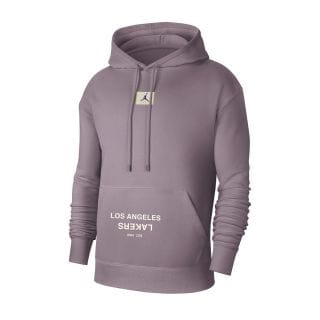 Nike Jordan Fv8254 Felpa Con Cappuccio Statement Lakers Cts Abbigliamento Basket Uomo
