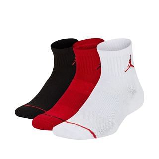Nike Jordan Wj0009 Calze Quarter 3 Pack Bambino Accessori Snowboard Junior