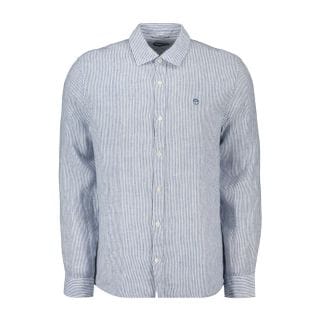 North Sails 664317 Camicia In Lino A Righe Casual Uomo