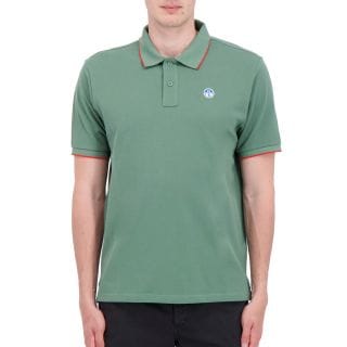 North Sails 692464 Polo Con Bordi A Contrasto Casual Uomo