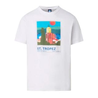 North Sails 693046 T Shirt Riviera St Tropez Casual Uomo