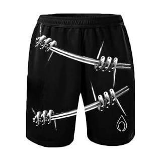 Nytrostar Ns006 Short Barber Wire Print Abbigliamento Padel Uomo