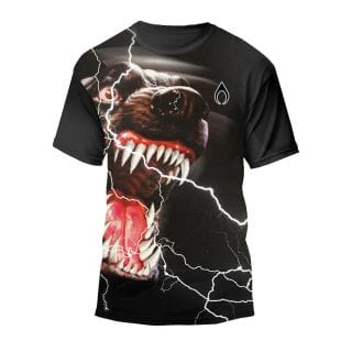 Nytrostar Ns017 T-shirt Dog Print Abbigliamento Padel Uomo