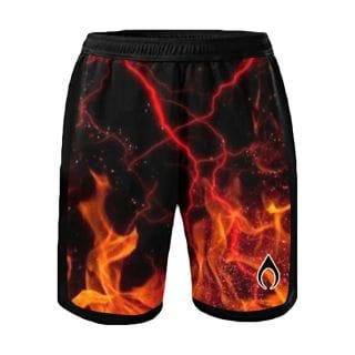 Nytrostar Ns022 Short Flames Print Abbigliamento Padel Uomo