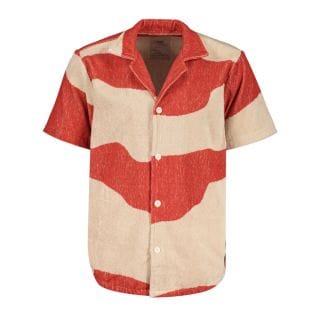 Oas 7003 Camicia Terry Amber Dune Cuba Casual Uomo