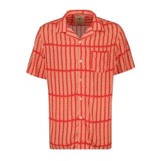 Oas 7005 Camicia In Viscosa Railway Casual Uomo