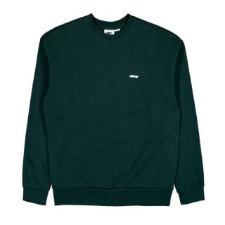 Obey 111600100 Felpa Giro Rlx Fit Shields Extra Havy Obey Street Style Uomo