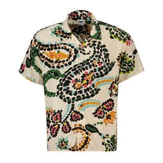 Obey 181210396 Camicia Manica Corta Paisley Dots Street Style Uomo