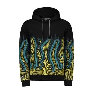 Octopus 20w0sh25 Felpa Con Cappuccio Finger Street Style Uomo
