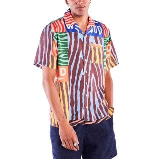 Olow Alohfireworld Camicia Reg Fit Casual Uomo