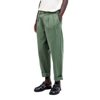 Olow Pasemboliv Pantalone Wide Leg Con Pinces Sembo Casual Uomo