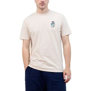 Olow Tbuildcrem T Shirt Regular Fit Building Casual Uomo