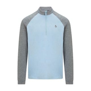Penguin Ogkfb019 Raglan Lightweight Block Pullover Abbigliamento Golf Uomo