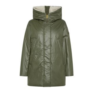 Peuterey Ped5454 Giacca Cerata Con Cappuccio Cork Zg Eco Fur Donna Giacconi Donna