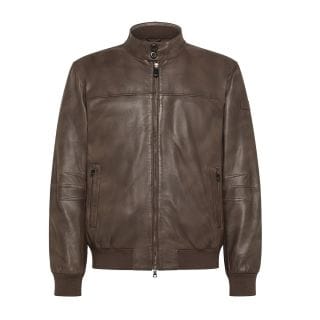 Peuterey Peu5632 Bomber In Pelle Imbottito Fionia Giacconi Uomo