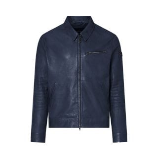 Peuterey Peu5738 Bomber In Pelle Collo A Camicia Gilma Giacconi Uomo