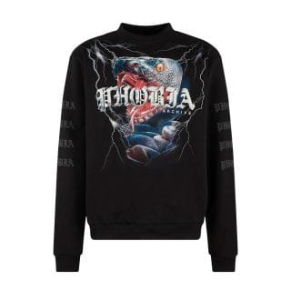 Phobia Ph00040 Felpa Girocollo Snake Street Style Uomo