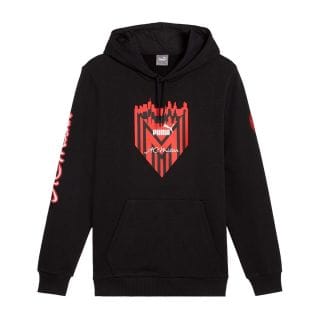 Puma 774030 Felpa Con Cappuccio Ftblicons Milan Squadre Calcio Uomo