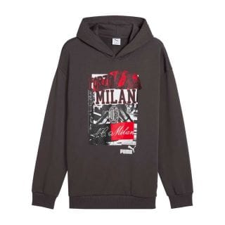 Puma 779334 Felpa Con Cappuccio Ac Milan Football Nrgy+ Squadre Calcio Uomo
