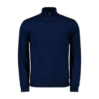 Ralph Lauren 710876339 Maglione Mezza Zip In Lana Merino Casual Uomo