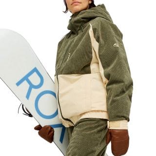 Roxy Erjtj03571 Giacca 10k Crystal Clear Cord Donna Abbigliamento Snowboard Donna