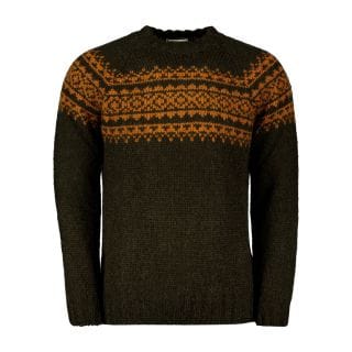 Roy Rogers A22rru502cd37 Maglione Girocollo Mix Mohair Brusced  Yoke Casual Uomo