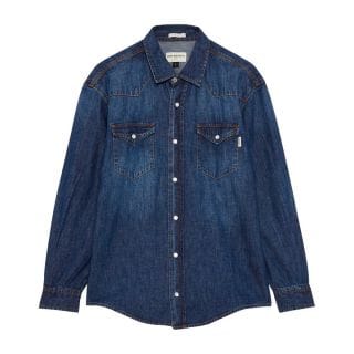 Roy Rogers Rru400d664 Camicia In Denim Martin Bruce Casual Uomo