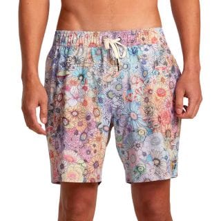 Rvca Avybs00334 Boardshort Elastic Hemp Sage Vaughn 17" Mare Uomo
