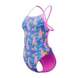 Speedo 8 Costume Intero Allover Digital Vback Donna Costumi Nuoto E Piscina Donna