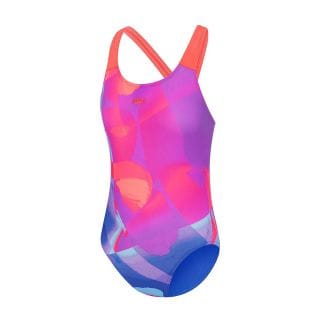 Speedo 8 Costume Intero Digital Allover Powerback Bambina Costumi Nuoto E Piscina Junior