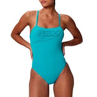 Speedo 8 Costume Intero Endurance+ Logo Thin Strap Donna Costumi Nuoto E Piscina Donna