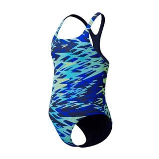 Speedo 8 Costume Intero Hyperboom Print Medalist Bambina Costumi Nuoto E Piscina Junior