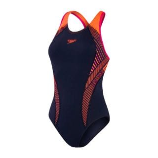 Speedo 8 Costume Intero Placement Laneback Donna Costumi Nuoto E Piscina Donna