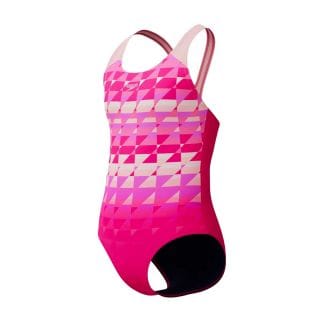 Speedo 8 Costume Intero Print Splashback Bambina Costumi Nuoto E Piscina Junior