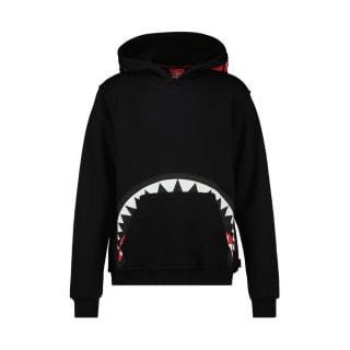 Sprayground Spy934blk Felpa Con Cappuccio Hidded Shark Bambino Abbigliamento Bambino Junior