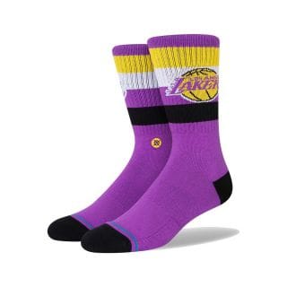 Stance A555c22lak Calze Lakers St Crew Abbigliamento Basket Uomo